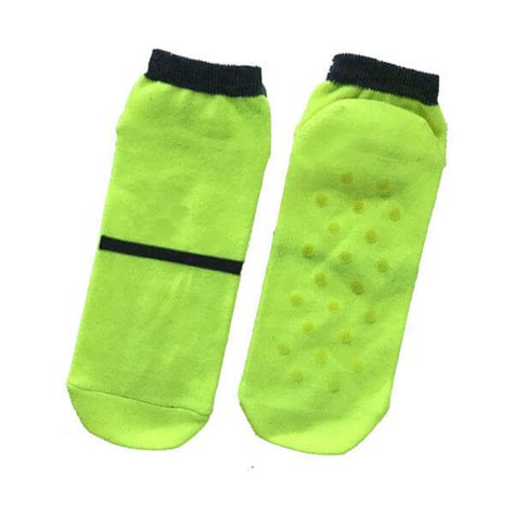 Solid Glow Women Trampoline Jump Socks with Ankle Height