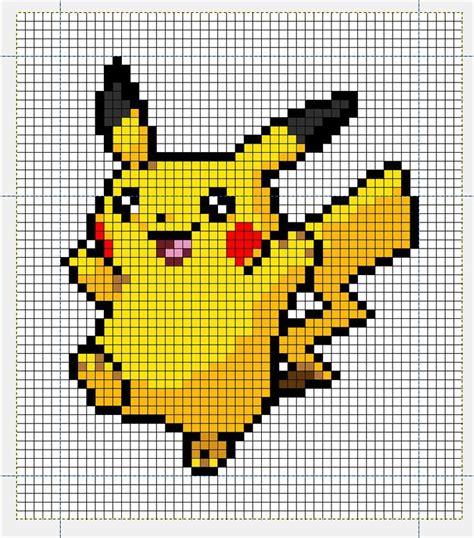 Pokemon pixel art grid - unionmain