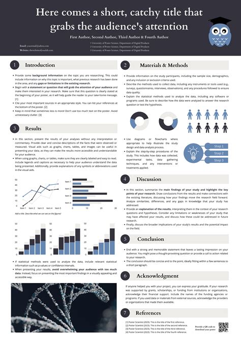 Scientific Conference Poster Template Canva to Present Your Study in ...