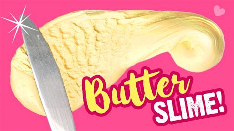 DIY BUTTER SLIME Without Clay!!! Easy Butter Slime Recipe (No Borax, No ...