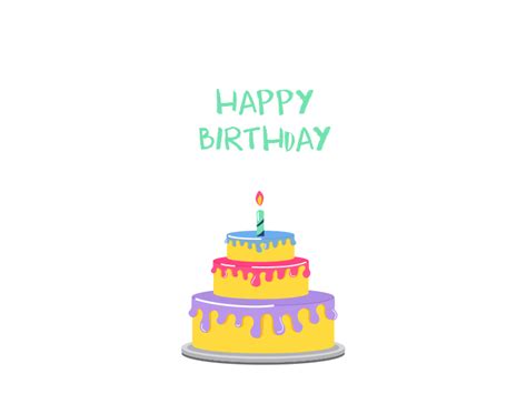 Happy Birthday Cake Animated