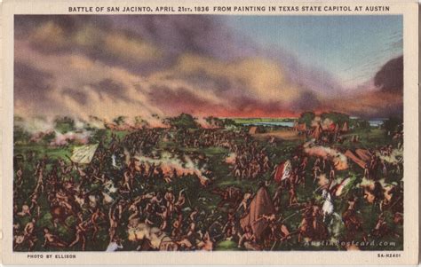 AustinPostcard - Battle of San Jacinto, April 21st, 1836 – From ...