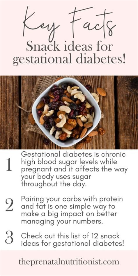 Gestational Diabetes: Well-balanced Snacks Low in Sugar