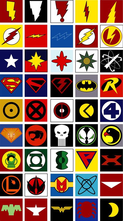 All Superhero Symbols | Usuario registrado … | Logos superheroes ...