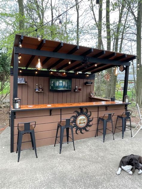 Backyard bar in 2021 | Backyard bar, Backyard pavilion, Backyard