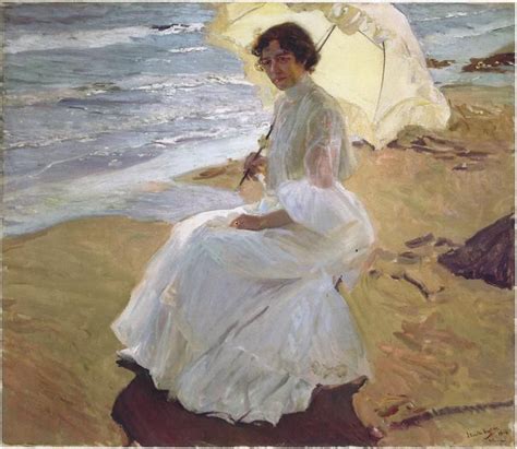 Clothilde at the Beach, Oil by Joaquin Sorolla Y Bastida (1863-1923 ...