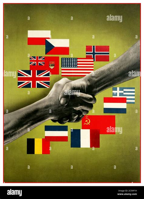 Flags world war two allies hi-res stock photography and images - Alamy