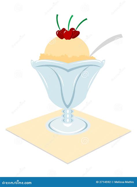 Ice Cream Sundae stock illustration. Illustration of sherbet - 2714592