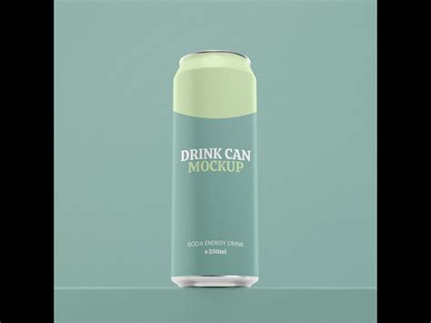 Drink can mockup by wimagine on Dribbble