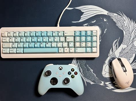 First glimpse into my blue gaming setup 💙 : r/MechanicalKeyboards