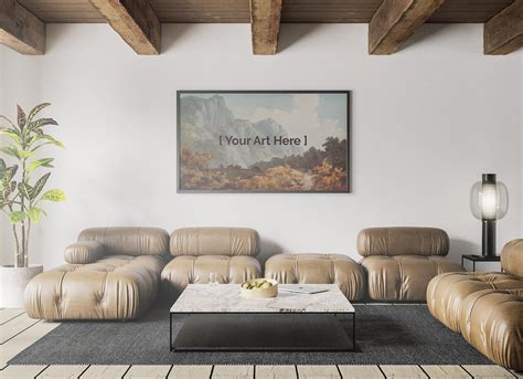 Free Landscape Canvas Wall Art Mockup PSD - Good Mockups