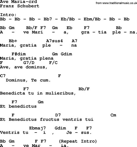 Letra De Ave Maria - SEONegativo.com