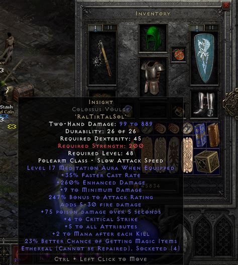 Rolled a Nutty Insight : r/diablo2resurrected