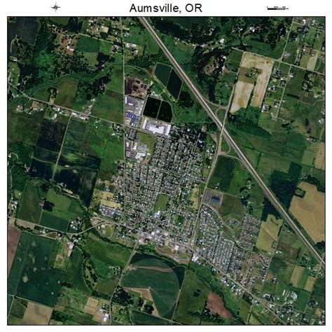 Aerial Photography Map of Aumsville, OR Oregon