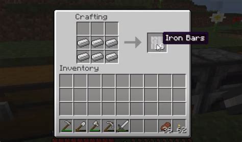 How To Make Iron Bars: Minecraft Recipe