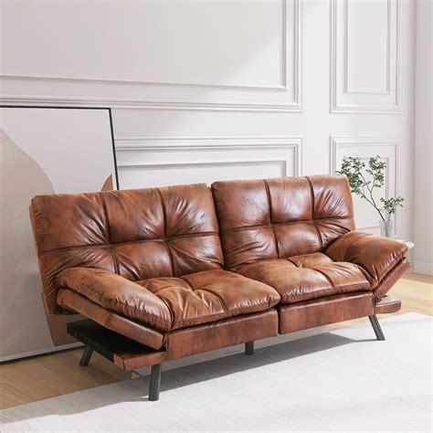 Hcore Convertible Futon Sofa Bed,Sleeper Futon Bed Couch,Memory Foam ...