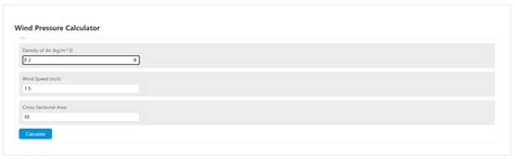 Wind Pressure & Force Calculator - Calculator Academy