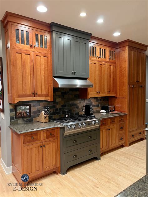 Transform Your Kitchen with Honey Oak Cabinets and Dark Countertops ...