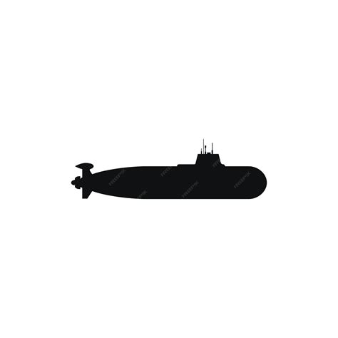 Premium Vector | Military submarine logo vector icon illustration