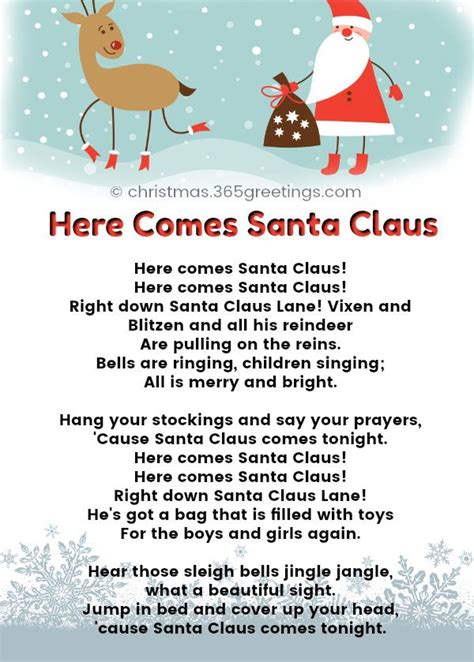 Best Christmas Songs for Kids and Preschoolers with Lyrics - Christmas ...