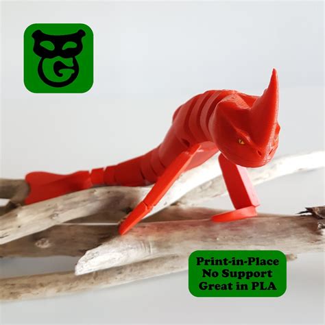 Red Bluster the Sea Beast 3D STL Print-in-place No Support Flexi - Etsy