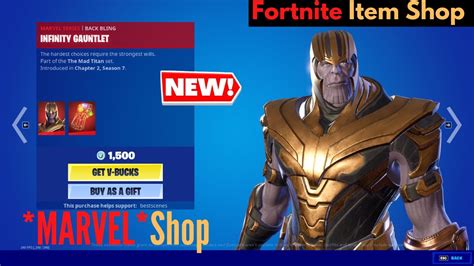 *New* THANOS Skin In Fortnite | June 26 Fortnite Item Shop | *MARVEL ...