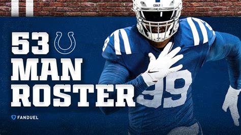 Colts Announce Initial 53-Player Roster On Tuesday