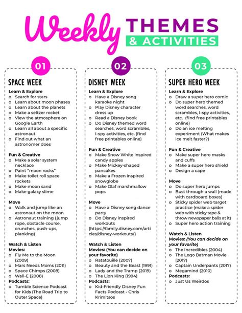 Summer Camp at Home Planner: Free Printable