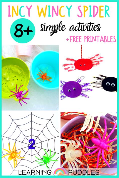 8+ Simple Incy Wincy Spider Activities - Learning Puddles