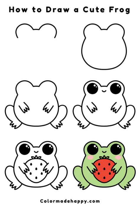 Frog Drawing Easy