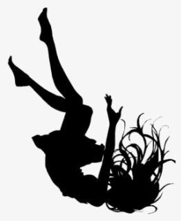 #girl #falling - Falling Woman Black And White , Free Transparent ...