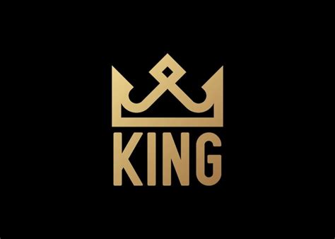 Premium Vector | Illustration king word sign vector logo design with ...