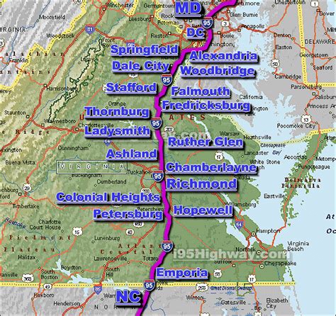 I-95 Virginia Traffic Maps