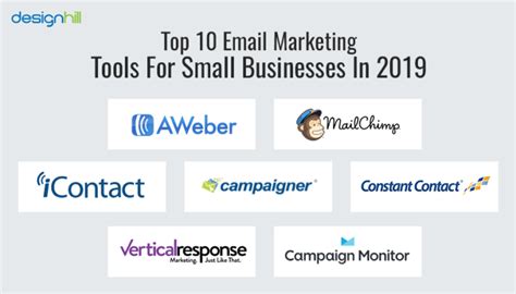 Top 10 Email Marketing Tools For Small Businesses In 2019