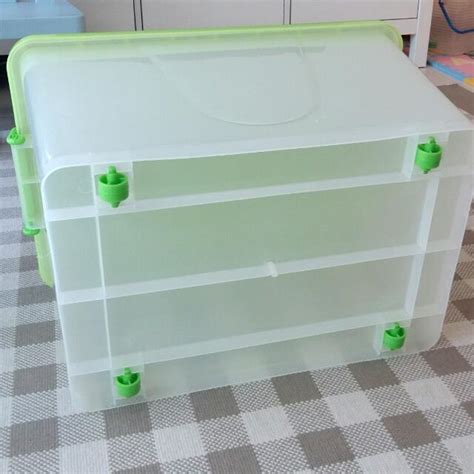 Plastic Storage Box With Wheels, Furniture & Home Living, Home ...