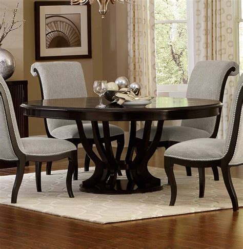 Homelegance Savion Round/Oval Dining Table with Leaf | Round dining ...