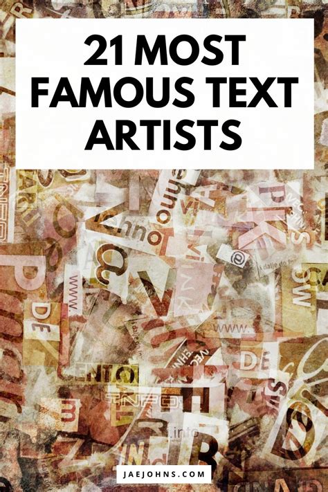 21 Text Artists Who Became Popular By Having Art with Words