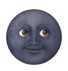 Ios Emoji Moon With Face