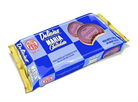 Single Pack Galletas Delicias Maria & Chocolate 4x2 136 gr/ 4.79 Oz ...