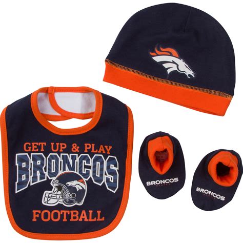 Denver Broncos Infant Boy Accessories, 3pc Set – babyfans