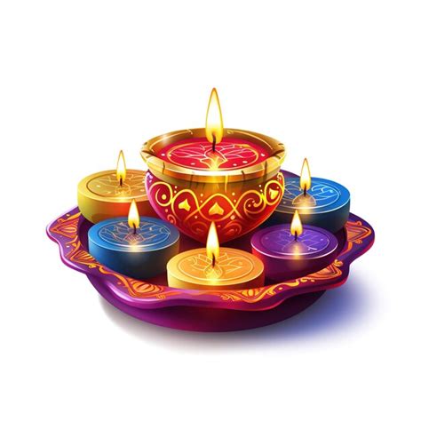 Happy Diwali illustration Of Burning Diya On Happy Diwali Diwali ...