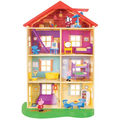 Peppa Pig Lights and Sounds Family Home Playset - Walmart.com - Walmart.com