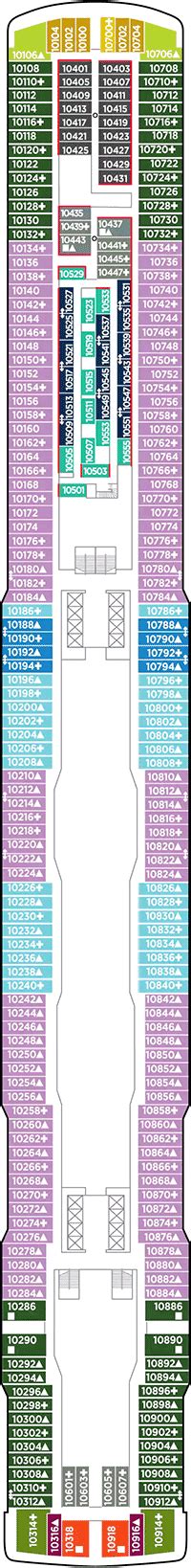 Norwegian Encore Deck plan & cabin plan