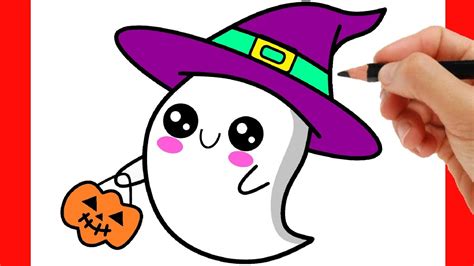 How to draw a ghost - halloween drawings - YouTube