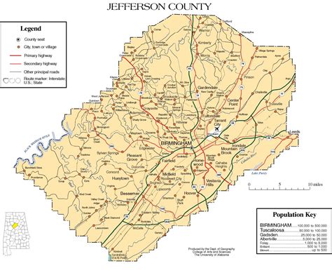 Jefferson County, Alabama history, ADAH