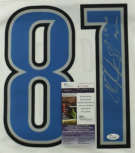 Calvin Johnson Signed Lions Jersey Inscribed "1,964 yds" & "Megatron ...