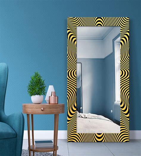 Buy MDF Optical Illusion 4 Ft Floor Mirror By 999Store Online - Floor ...