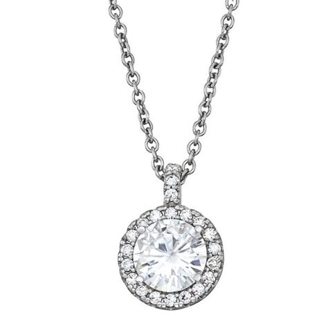 Charles & Colvard 14k White Gold 2 1/4 Carat T.W. Lab-Created ...