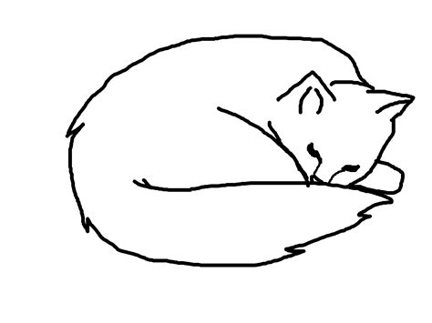 sleeping cat clipart black and white 20 free Cliparts | Download images ...