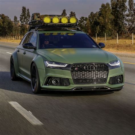 Army Green Wide-Body Audi RS6 Avant Is Ready For The Apocalypse ...